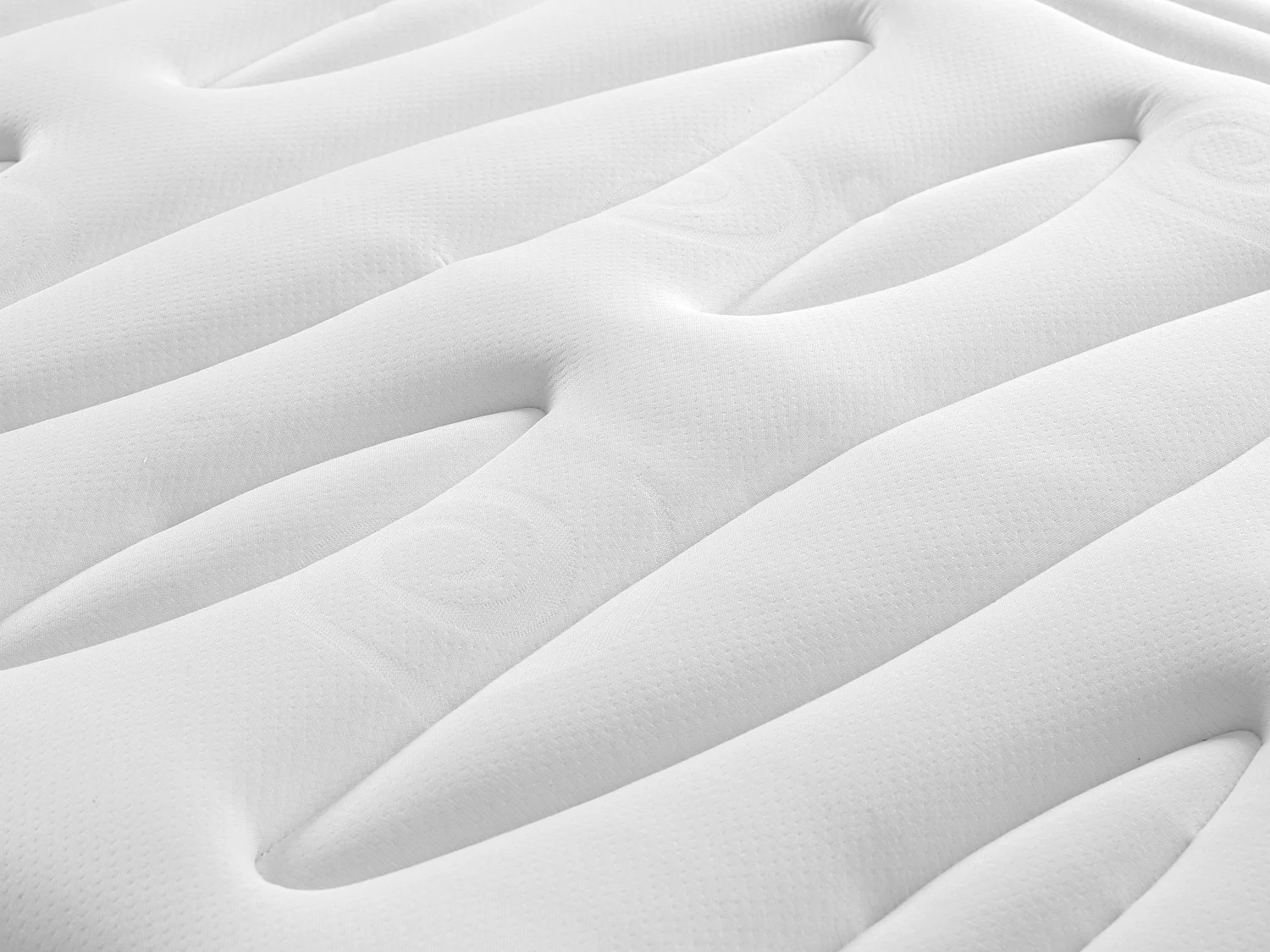 Ensemble 160 x 200 cm sommier coffre blanc + matelas hybride ressorts ensachés 7 zones et mémoire de forme ép.30cm - OLIANE de YSMÉE