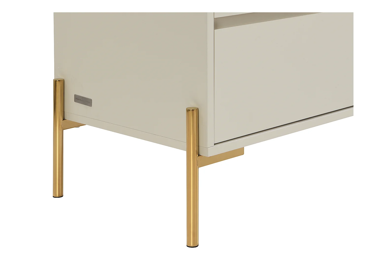 Commode 6 tiroirs - MDF et métal - Beige et doré - KORASA de Pascal Morabito