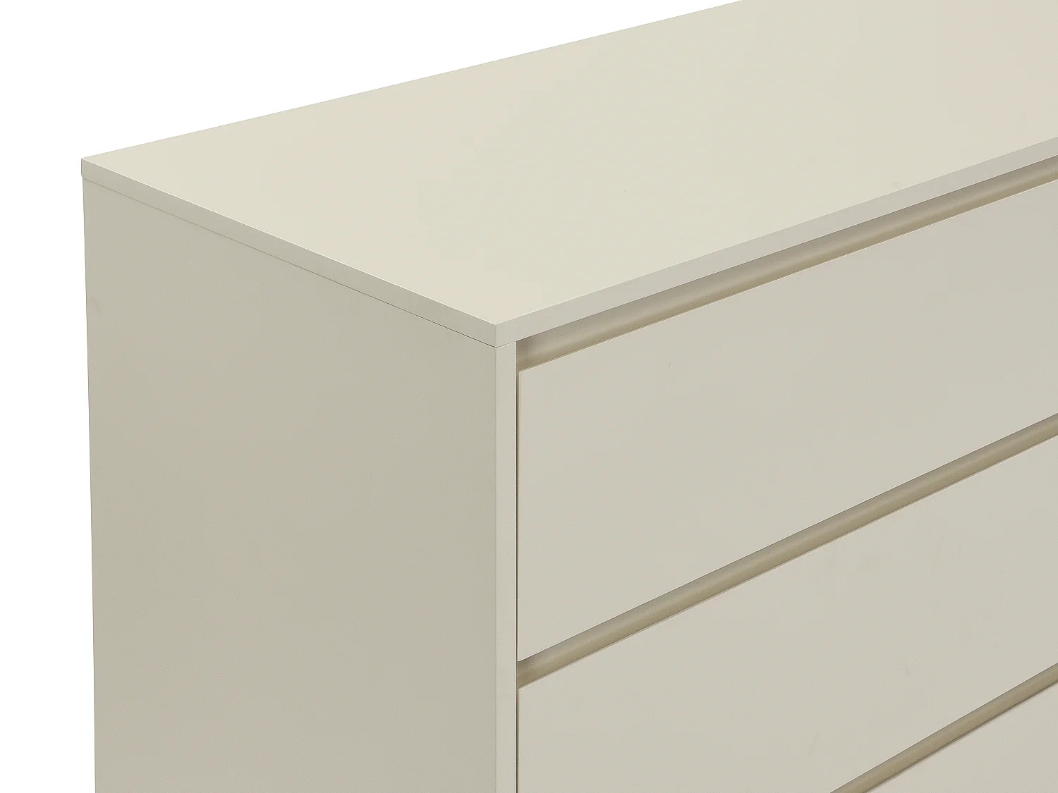 Commode 6 tiroirs - MDF et métal - Beige et doré - KORASA de Pascal Morabito