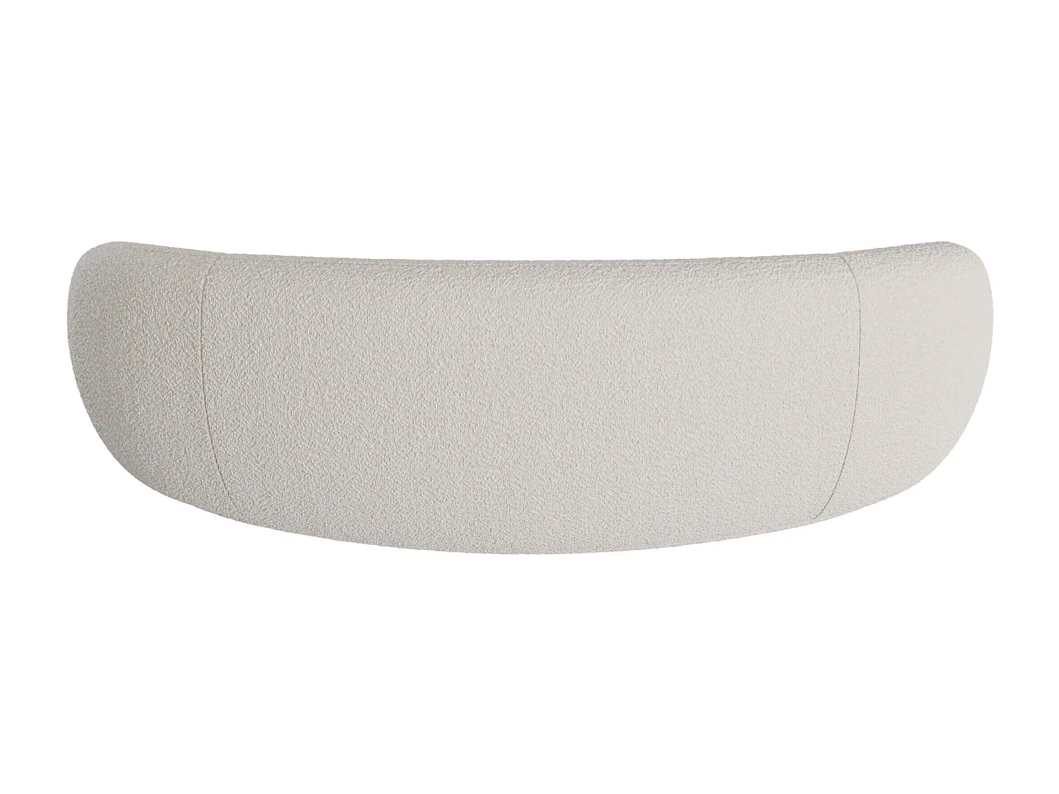 Sofá de 3 plazas en tela bouclé blanco - Nova