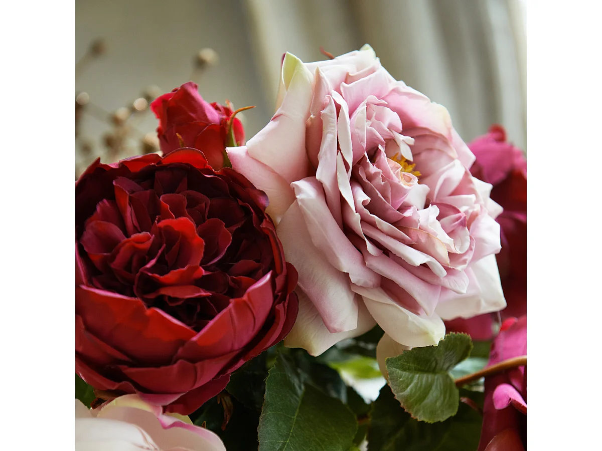 Tige de Rose David fermée - Rose / 80 cm