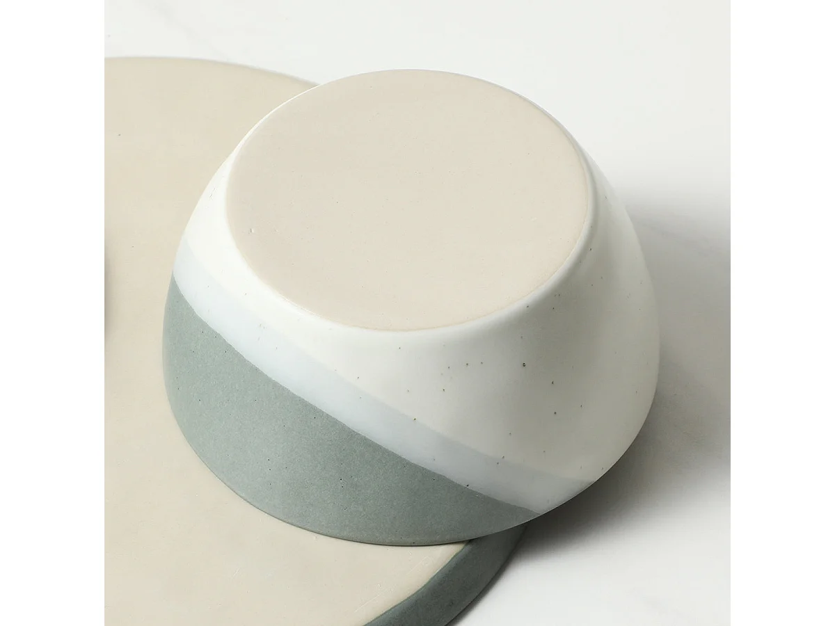 Service 4 bols Matty - Vert / 16 cm