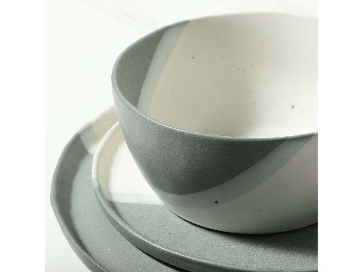 Service 4 bols Matty - Vert / 16 cm