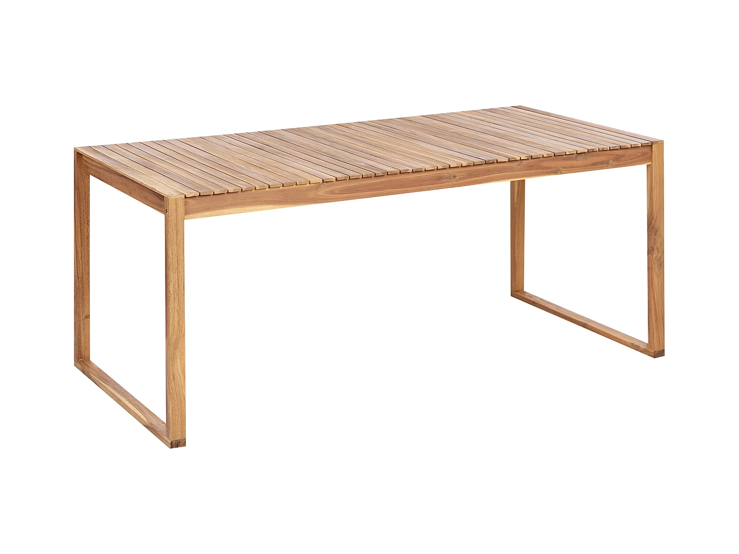 Table de salle à manger de jardin SASSARI II 180 cm 90 cm Bois d'acacia certifié Marron clair
