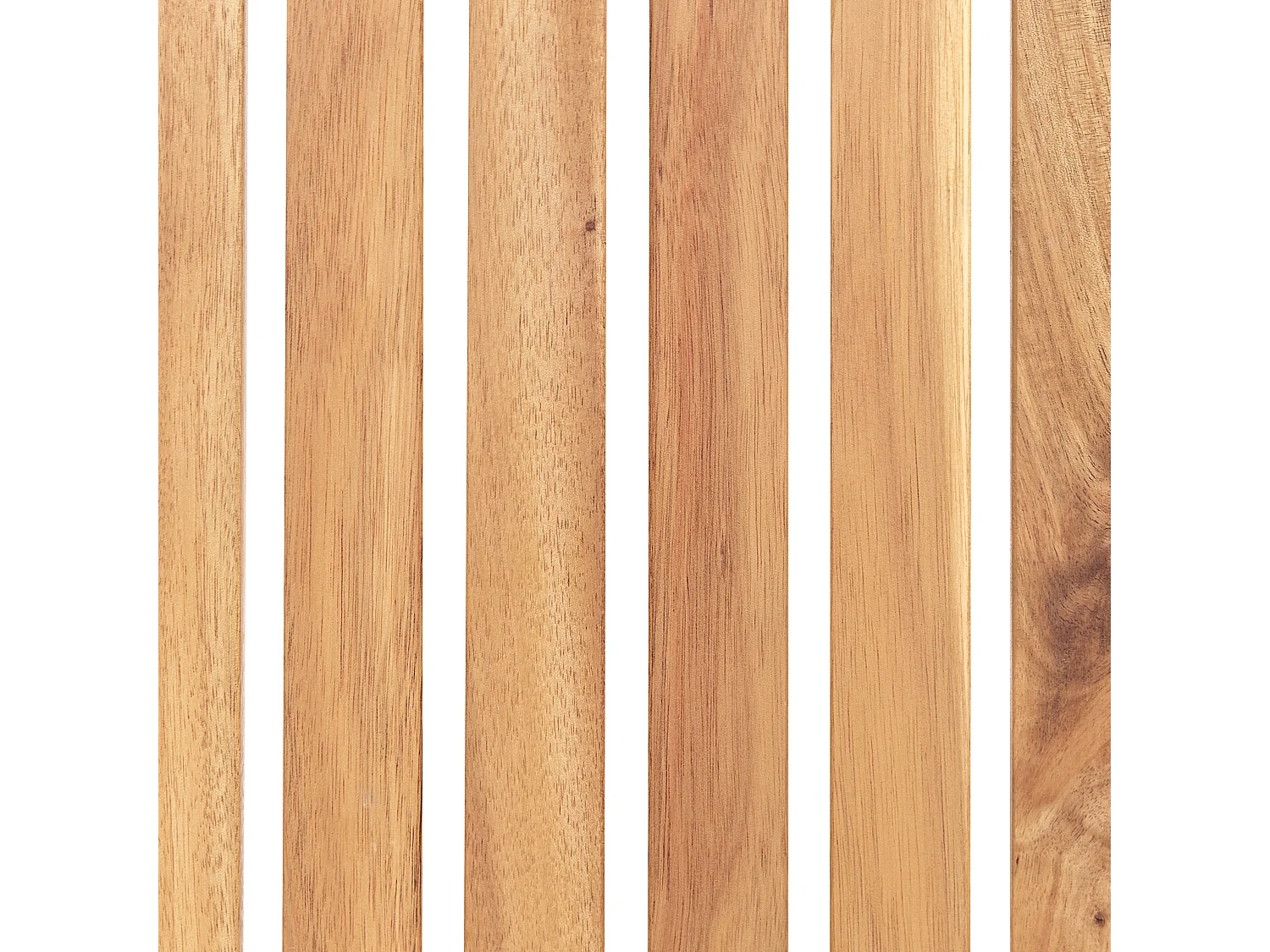 Lot de 2 chaises de jardin SASSARI II Bois d\'acacia certifié Marron clair