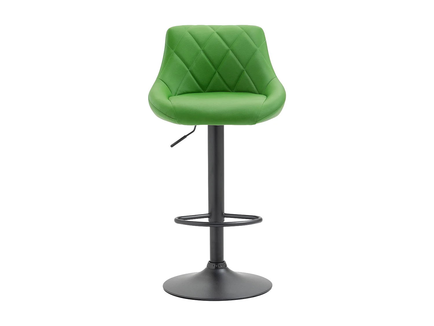 Tabouret de bar - Similicuir & Noir - Vert - Lazio
