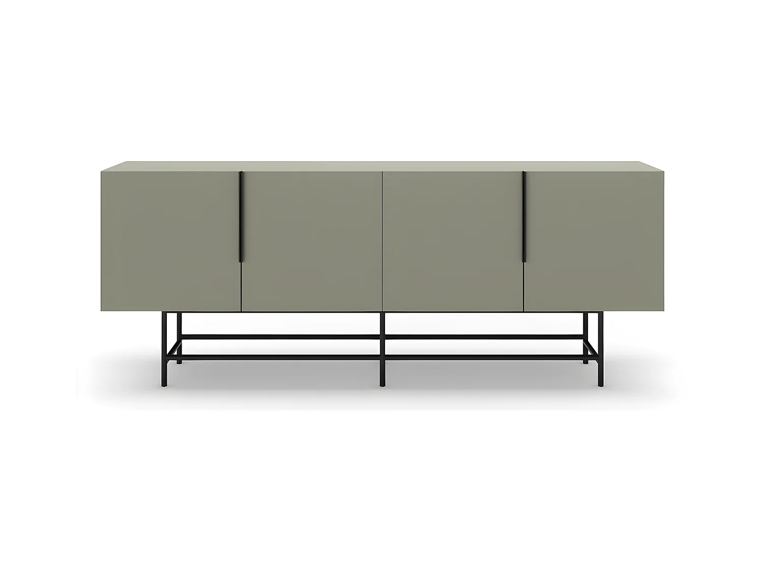 Buffet 4 portes vert 200 cm - Clea