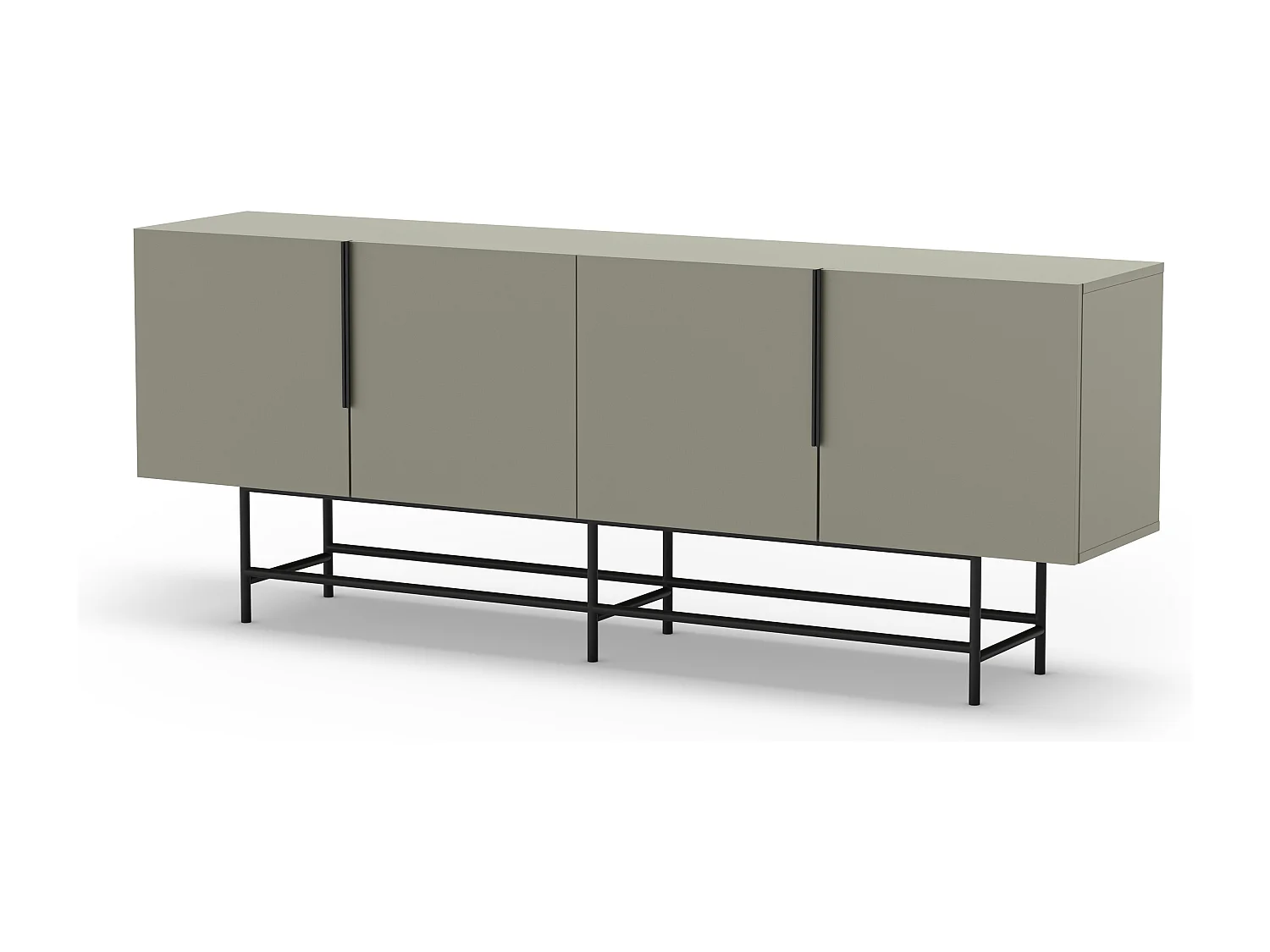 Buffet 4 portes vert 200 cm - Clea