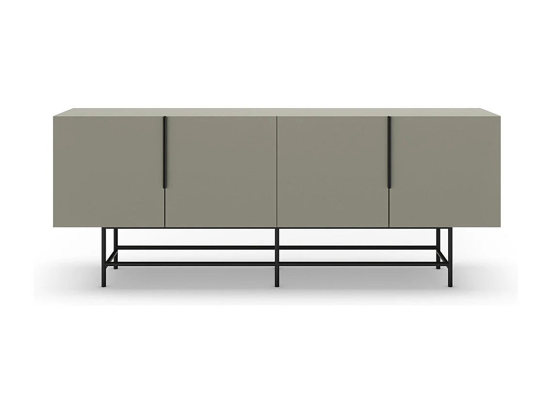Buffet 4 portes vert 200 cm - Clea