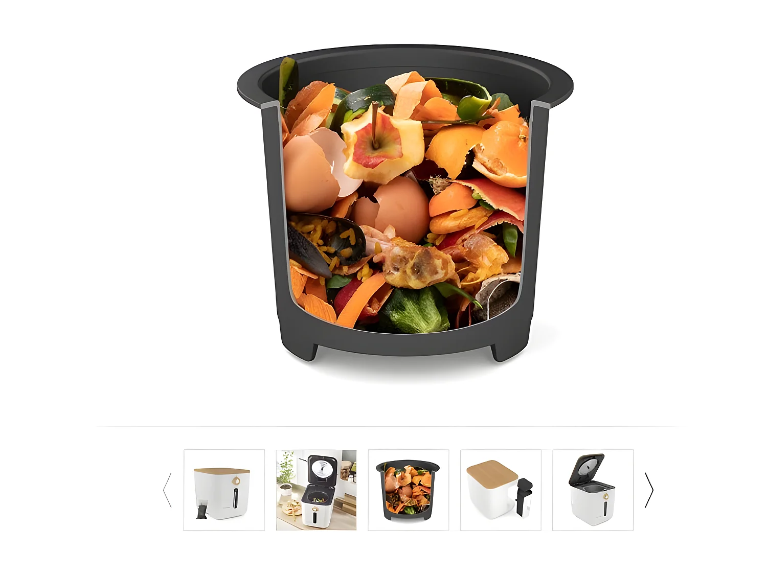 Riviera & Bar Poubelle reducteur de bio dechet 3l blanc - MTD510