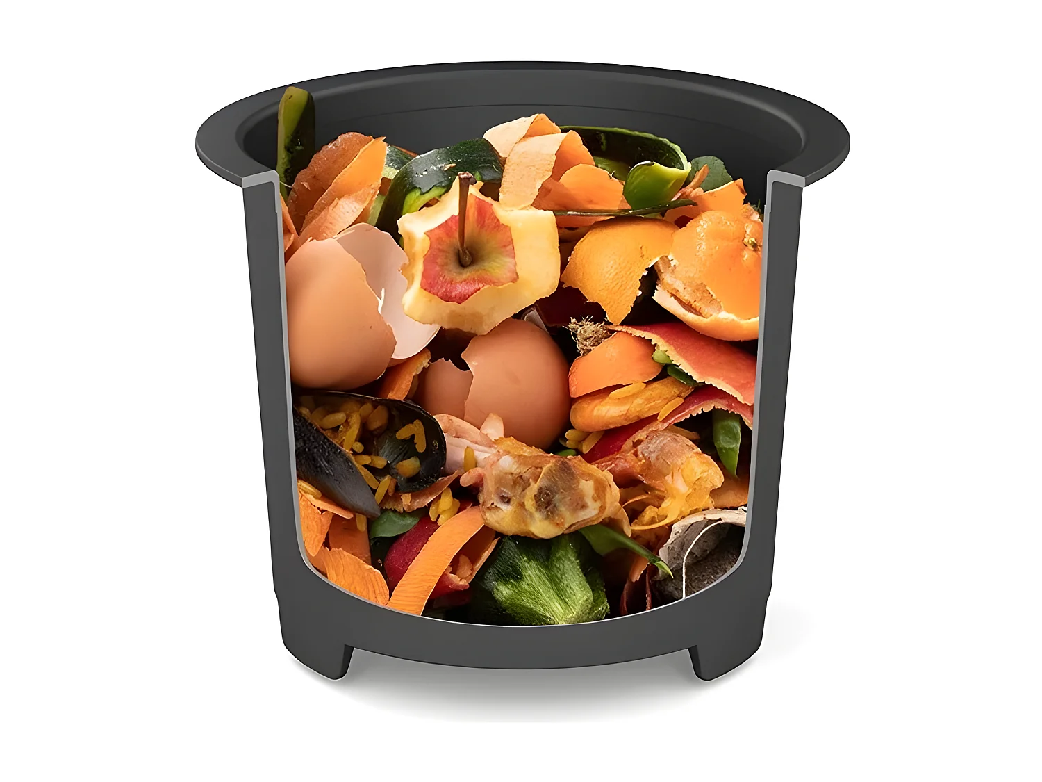 Riviera & Bar Poubelle reducteur de bio dechet 3l blanc - MTD510