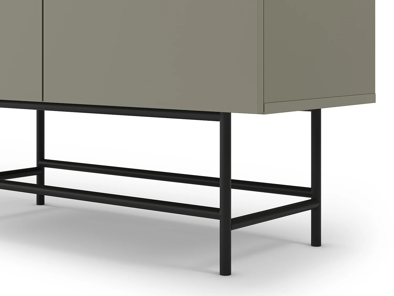 Buffet 4 portes vert 100 cm - Clea