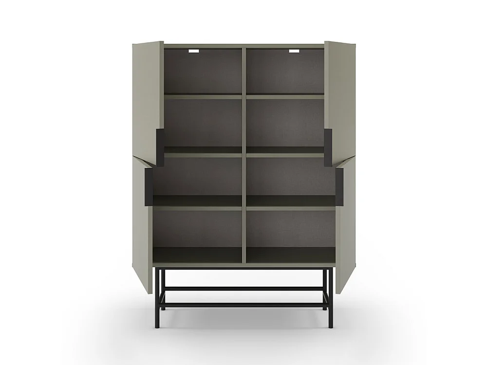 Kast Eldia - 100x40x128cm - Groen