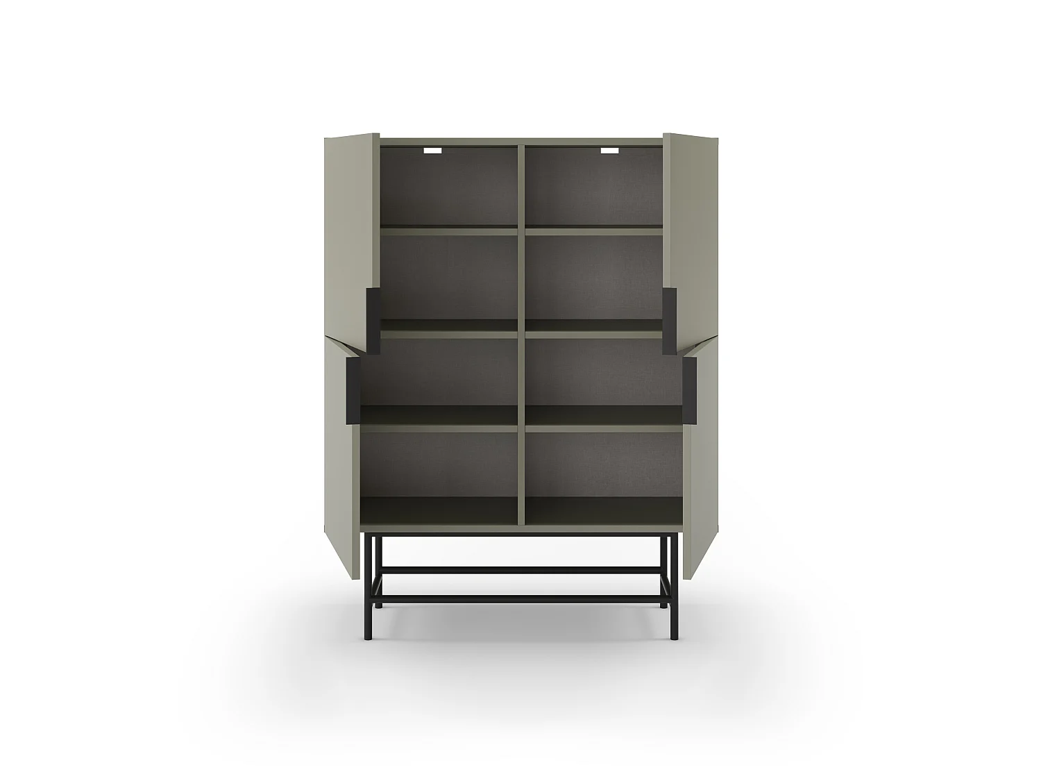 Kast Eldia - 100x40x128cm - Groen