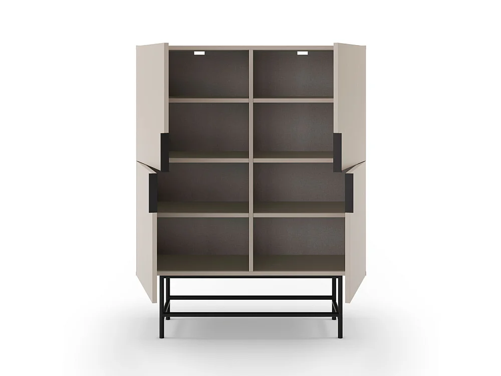 Kast Eldia - 100x40x128cm - Beige