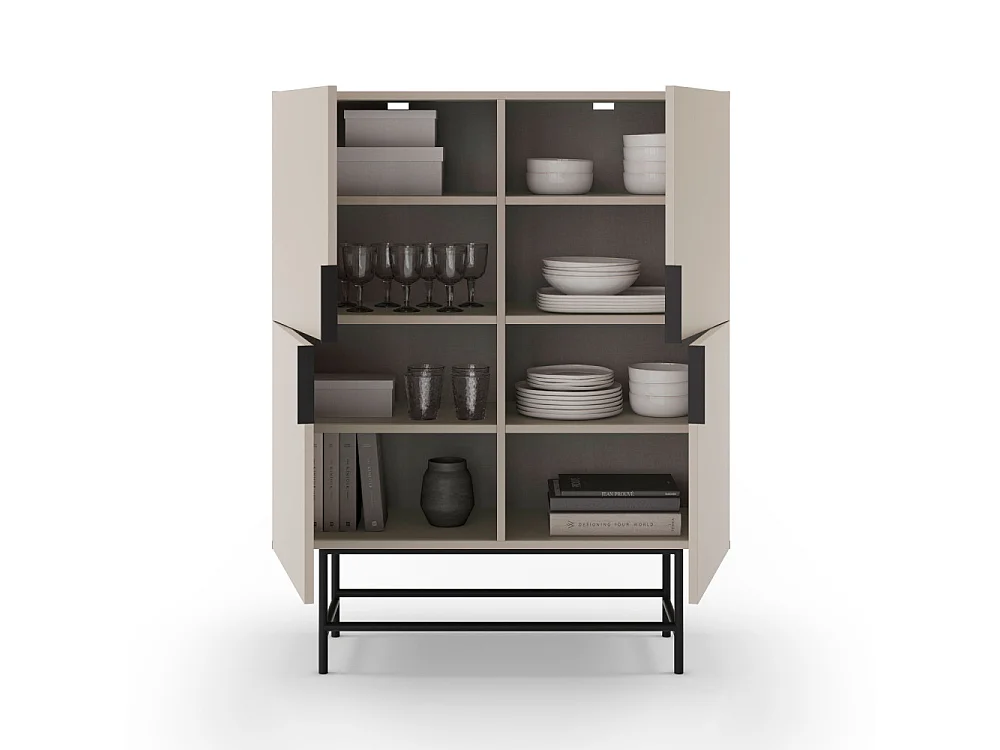 Kast Eldia - 100x40x128cm - Beige