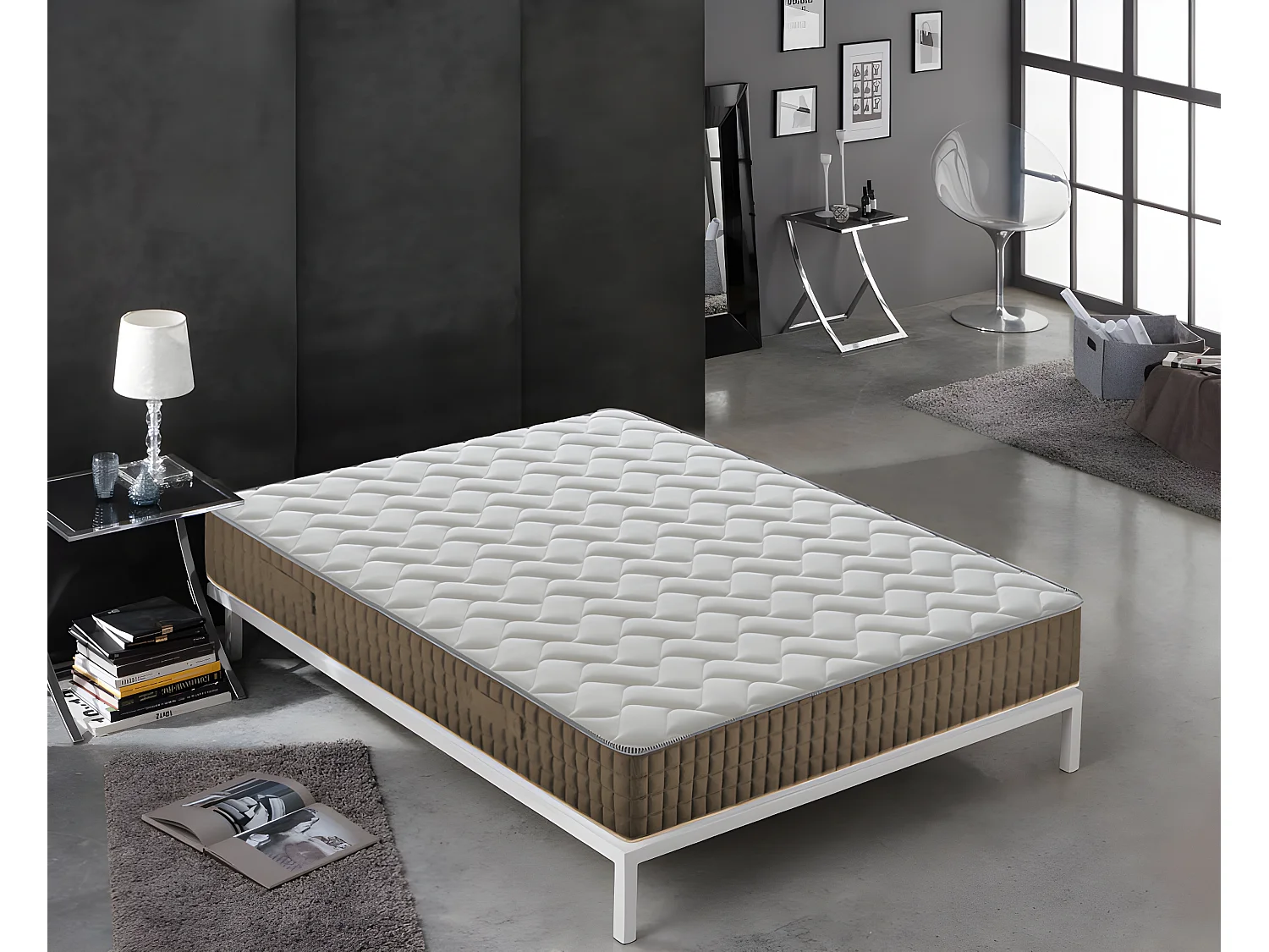 iLoveSleep - Matelas à mémoire de forme, hauteur 17 cm, 11 zones de confort, anatomique, 80x200