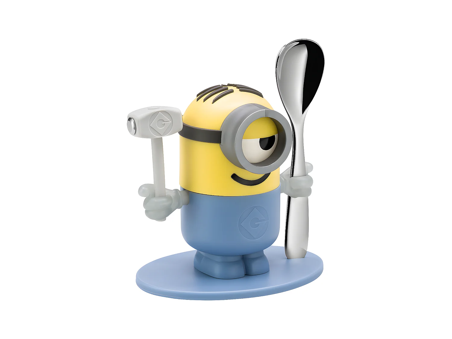 Coquetier Les minions avec cuillère