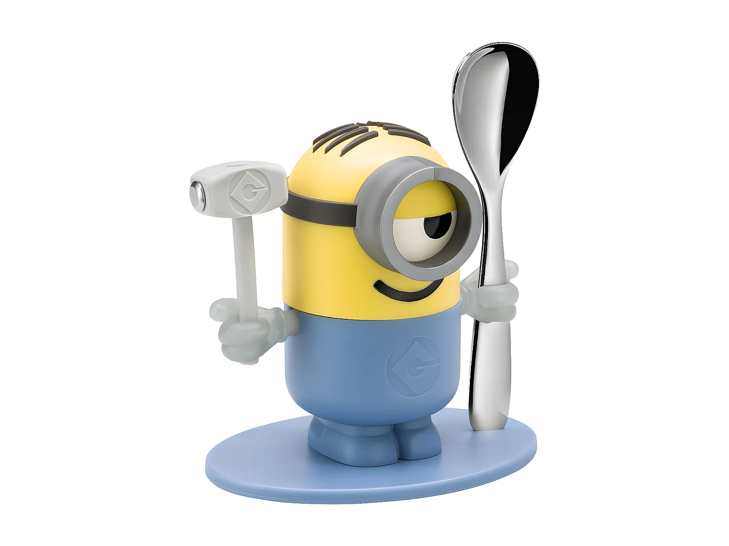 Coquetier Les minions avec cuillère