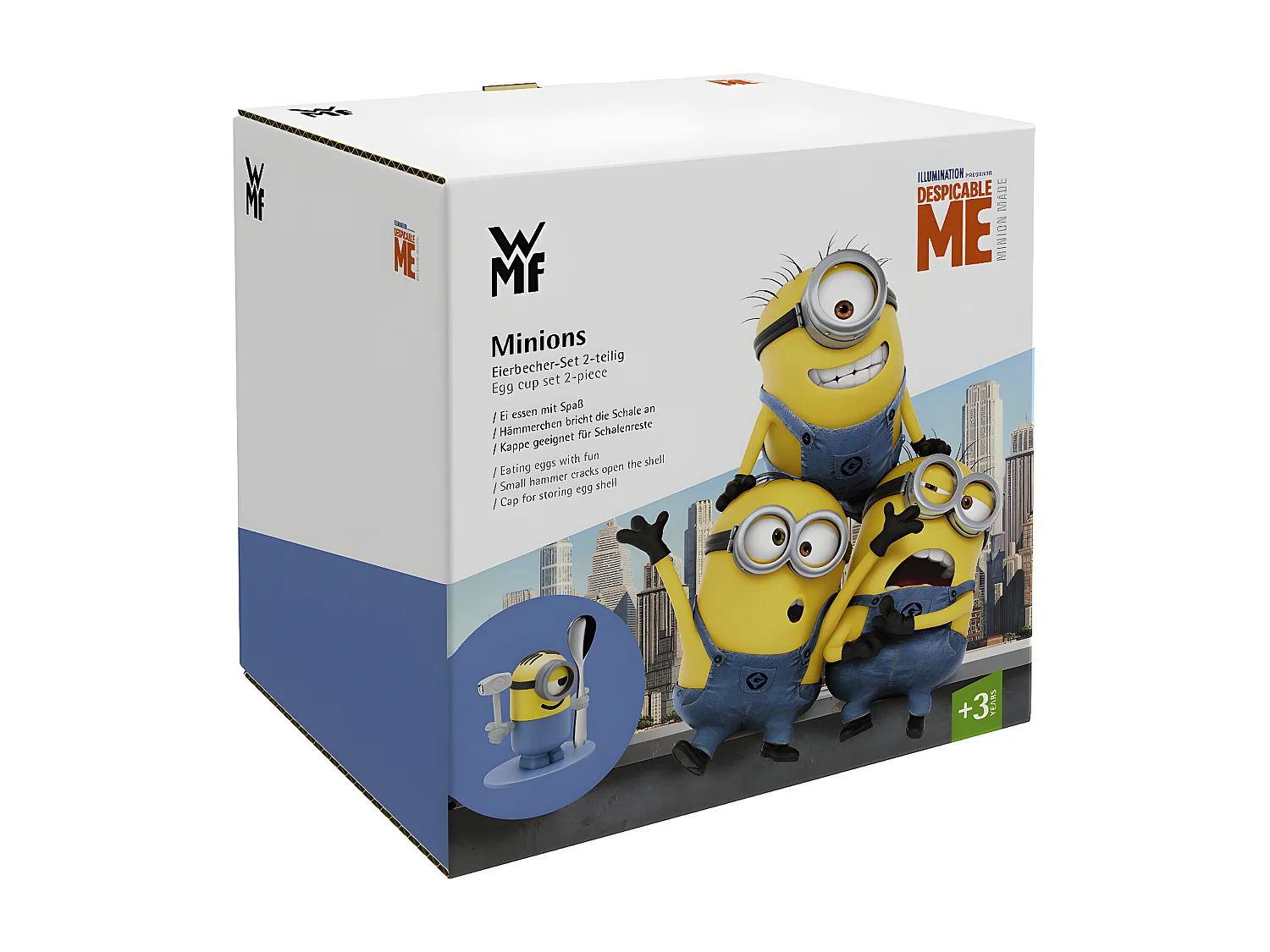Coquetier Les minions avec cuillère