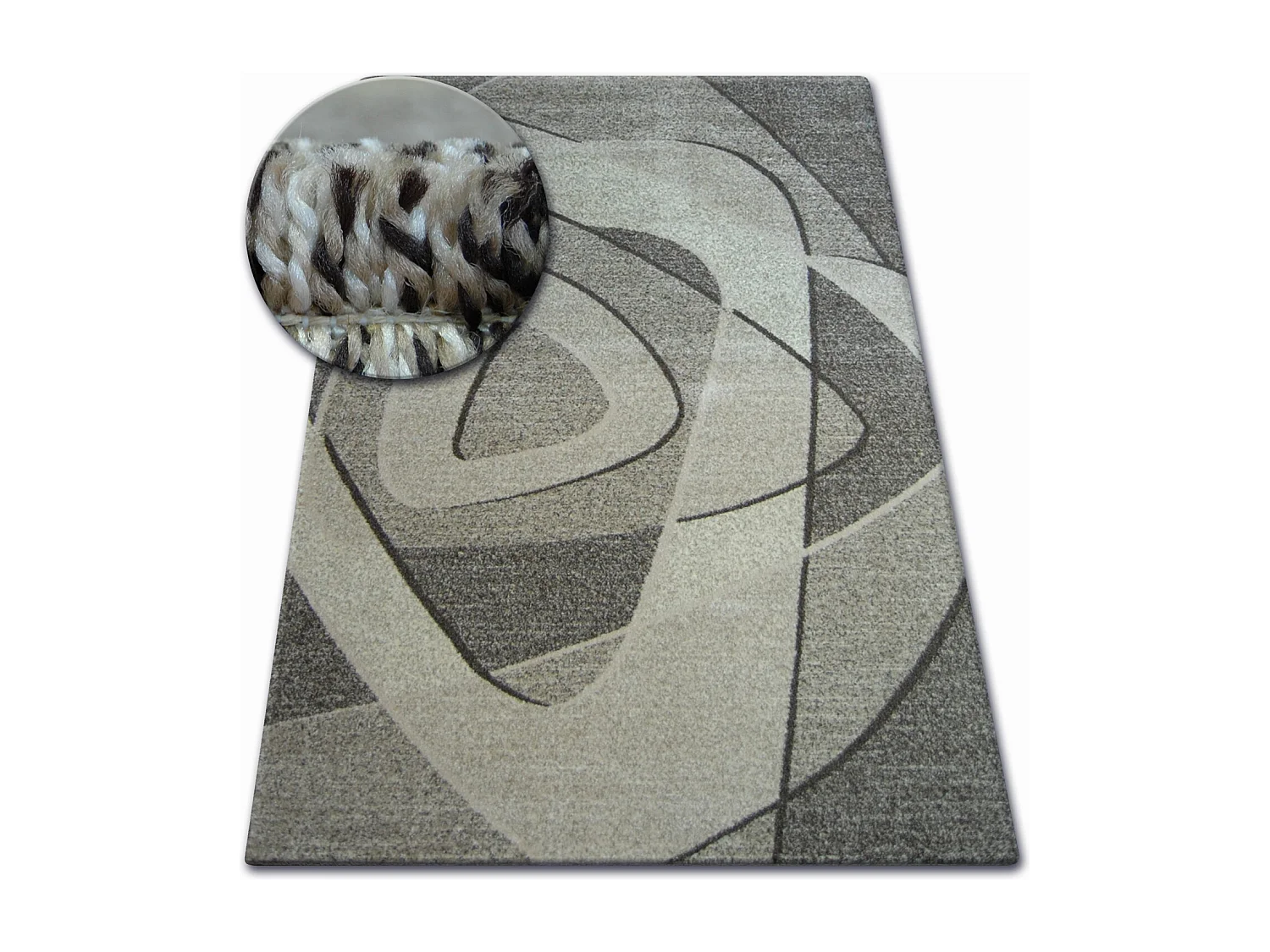 Tapijt SHADOW 8594 bruin / licht beige  120x170 cm