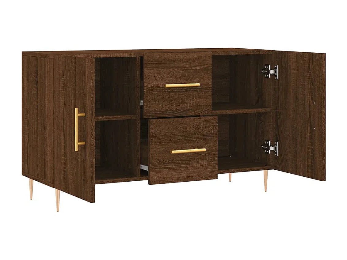 Aparador 100x36x60 cm derivados de madeira carvalho castanho