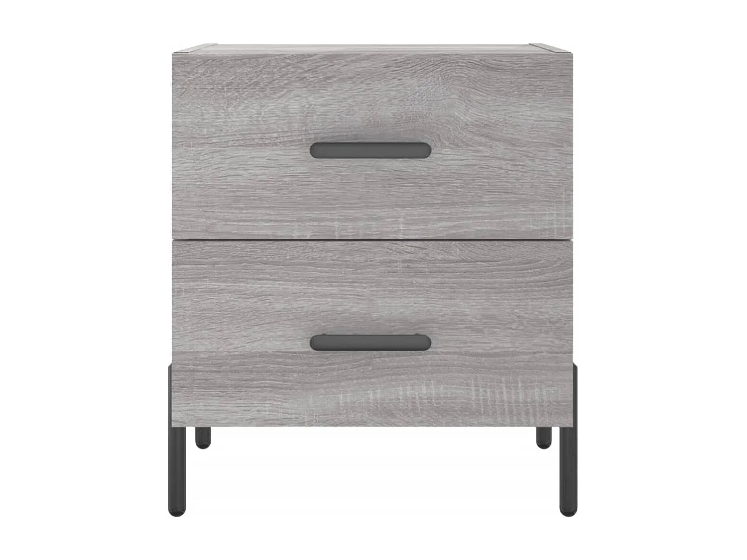 Comodino Grigio Sonoma 40x35x47,5 cm in Legno Multistrato