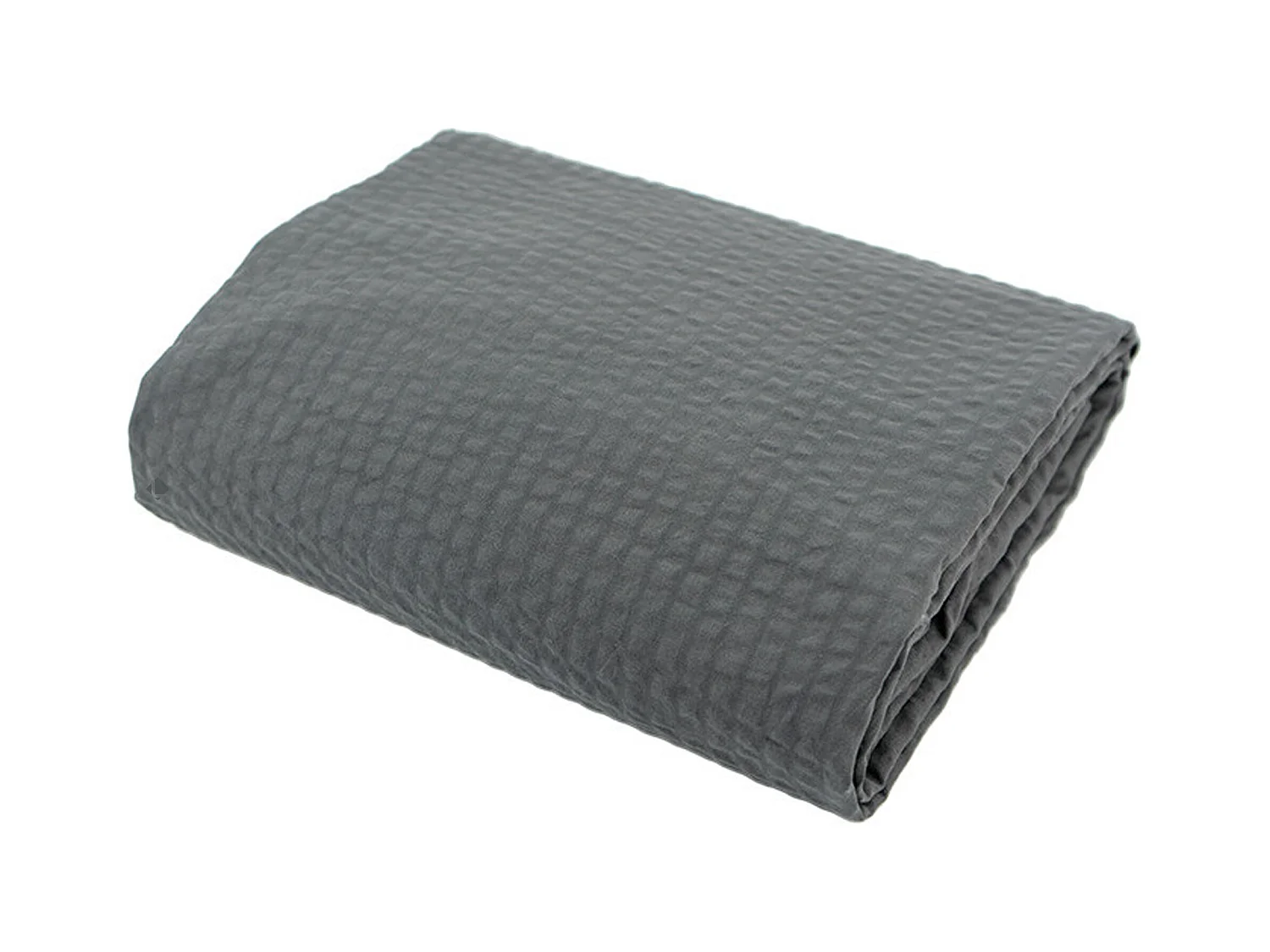 Housse de couette 220x240 cm coton POPPY gris plomb