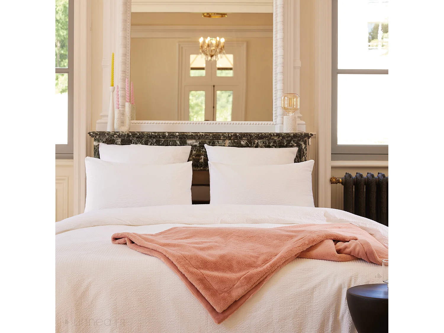 Housse de couette 240x260 cm coton POPPY orange terrasienna