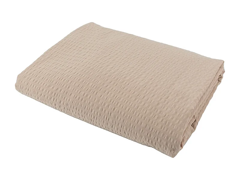 Housse de couette 220x240 cm coton POPPY beige galet