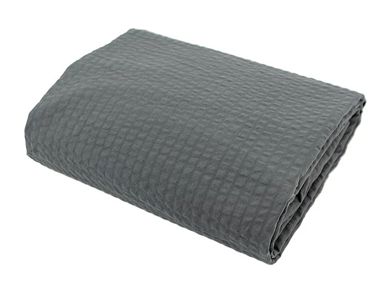 Housse de couette 240x260 cm coton POPPY gris plomb