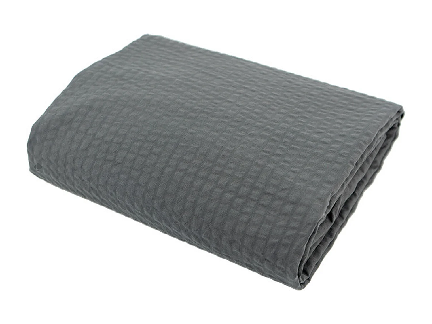 Housse de couette 140x200 cm coton POPPY gris plomb