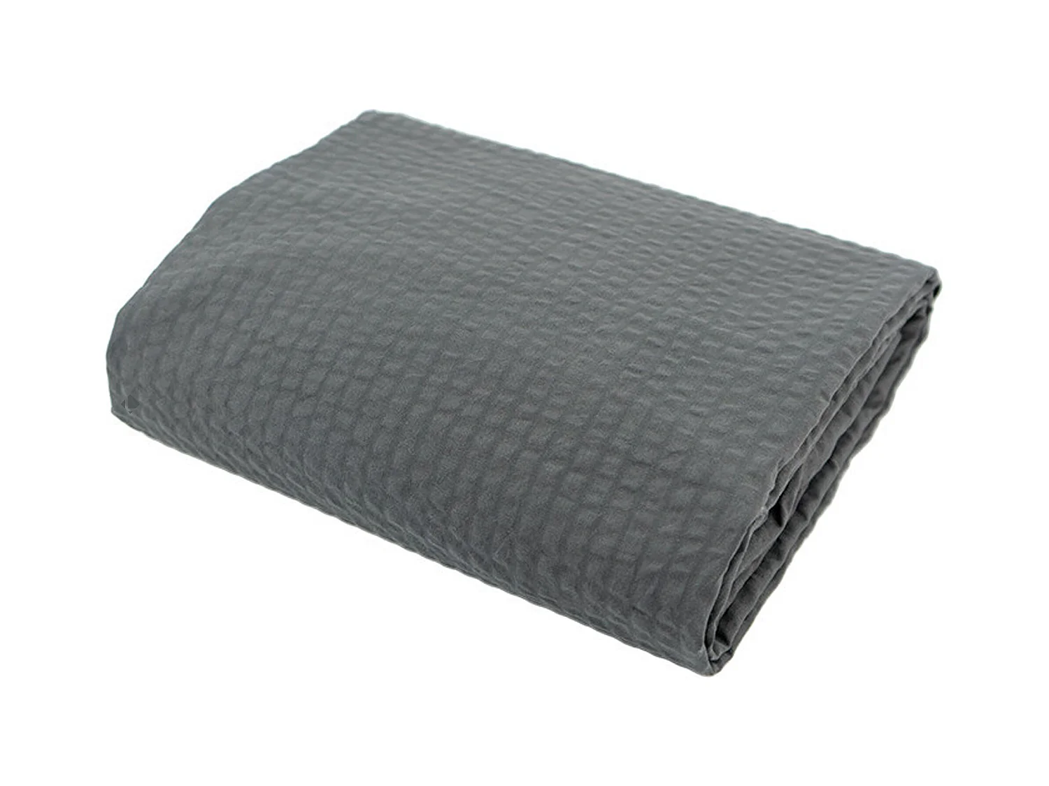 Housse de couette 140x200 cm coton POPPY gris plomb