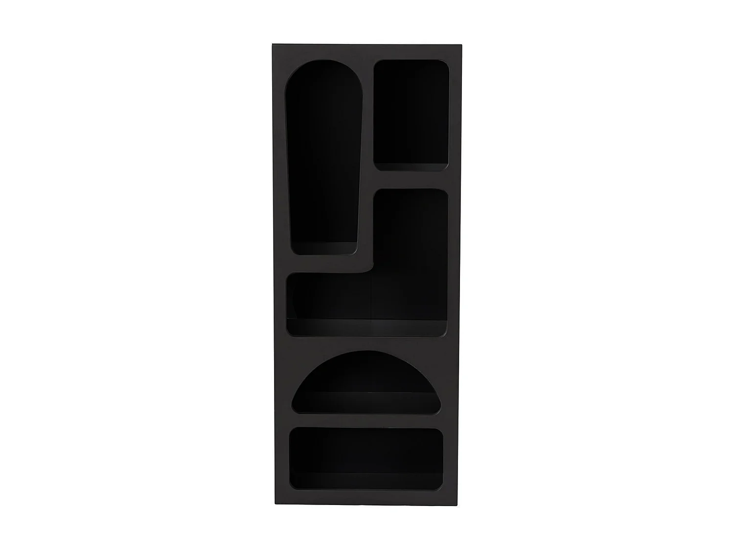 Etagère avec 5 niches - Noir - LUELA