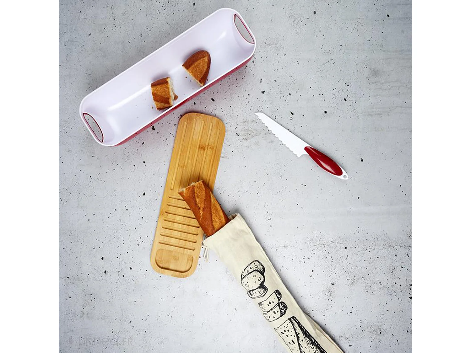 Sac à pain 10x70 cm COOK beige