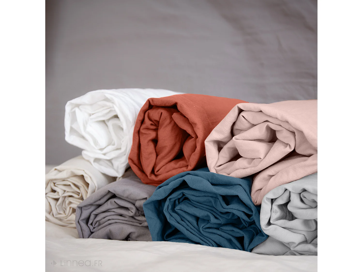 Drap housse uni 160x200 cm MILA polyester micro lavée marron sable