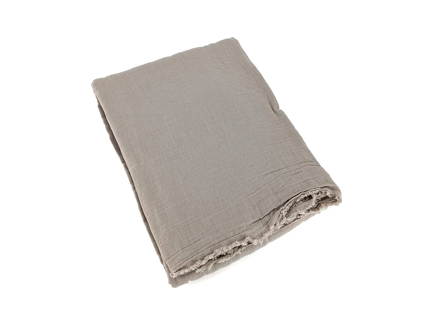 Rideau 140x280 cm 100% mousseline de coton collection MILOS beige naturel