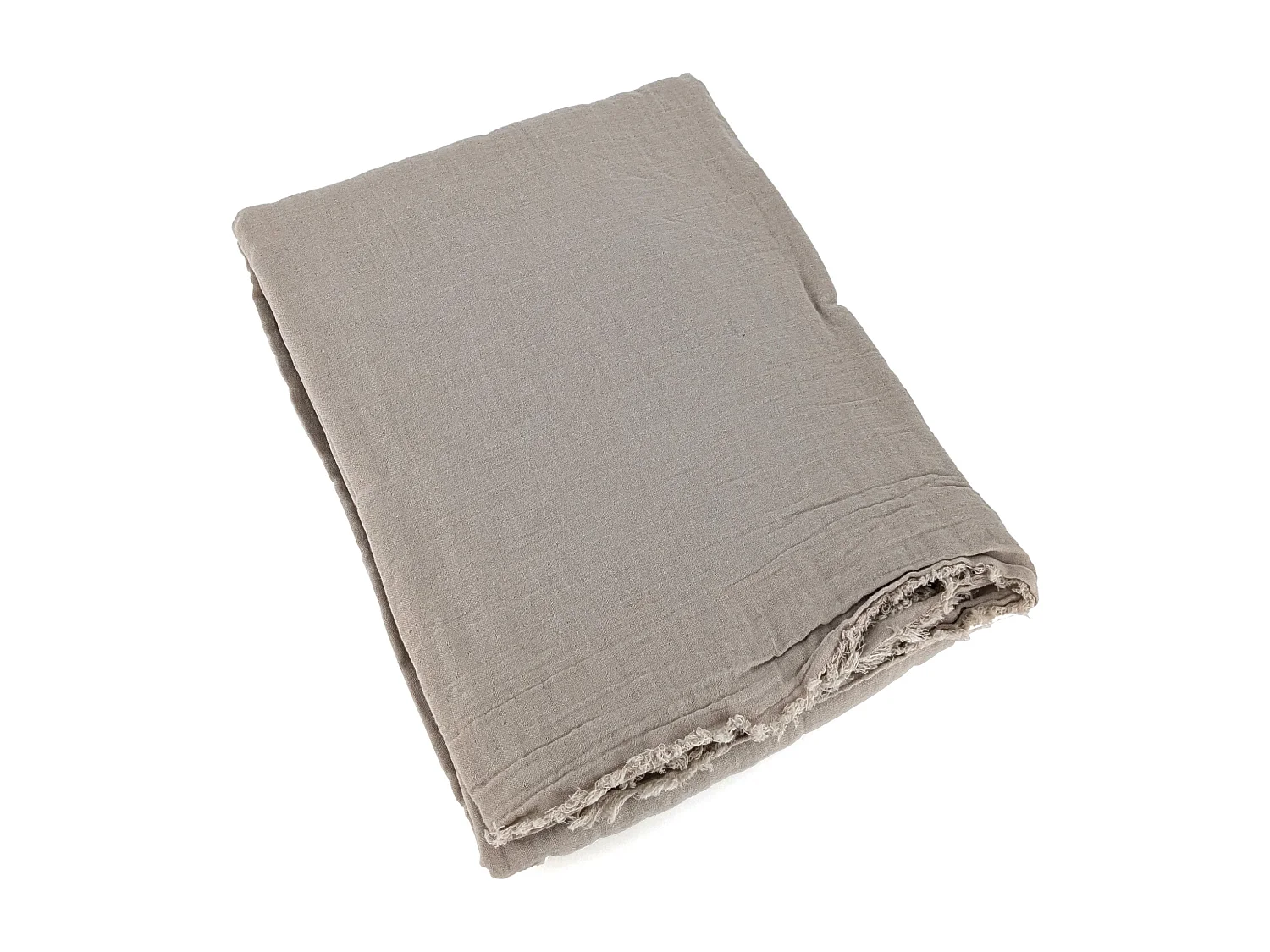 Rideau 140x280 cm 100% mousseline de coton MILOS beige naturel