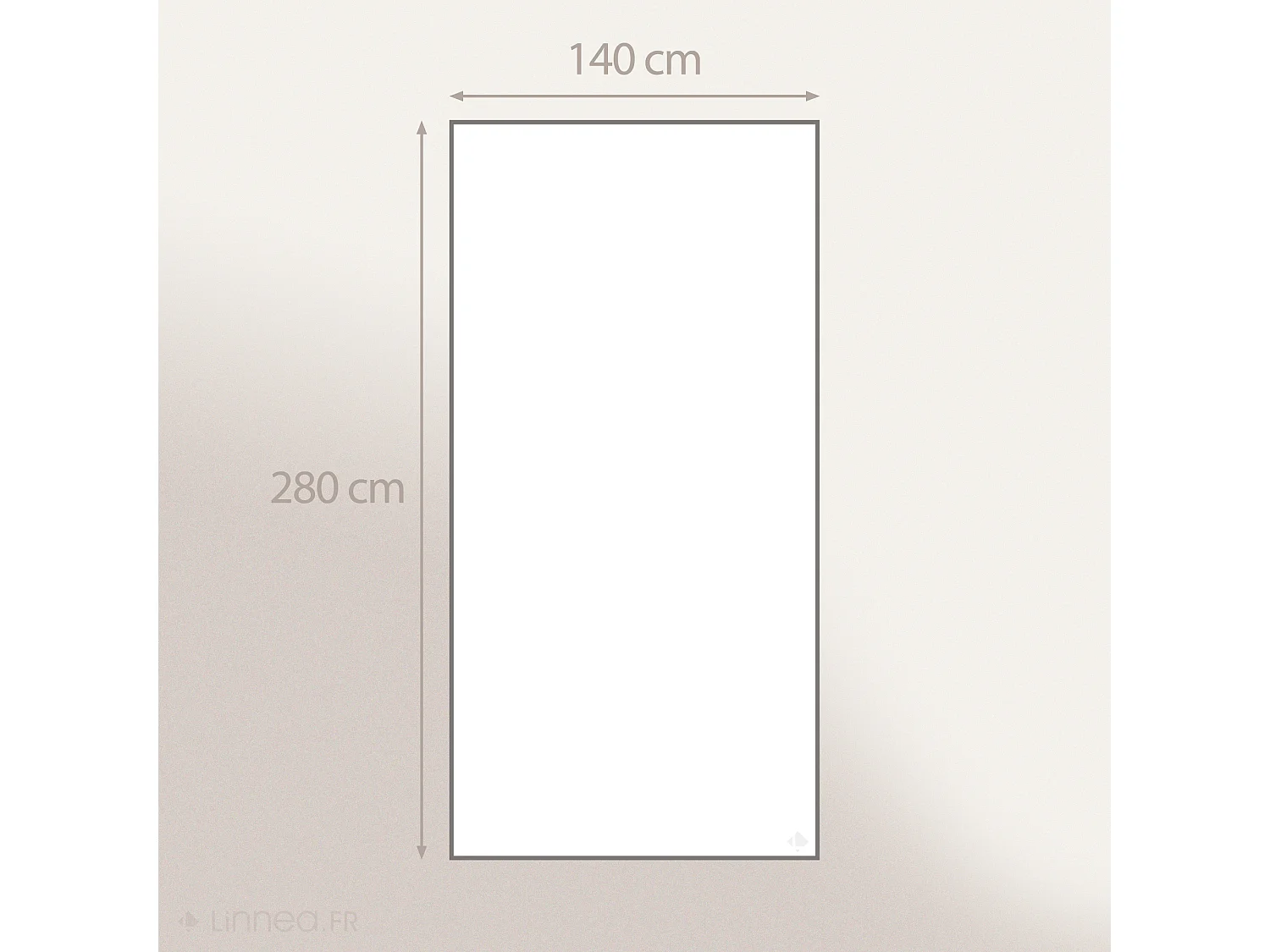 Rideau 140x280 cm 100% mousseline de coton MILOS beige ficelle