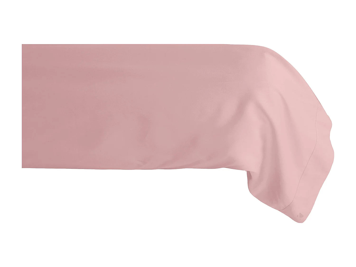 Taie de traversin 43x190 cm percale de coton MANOIR rose Rose