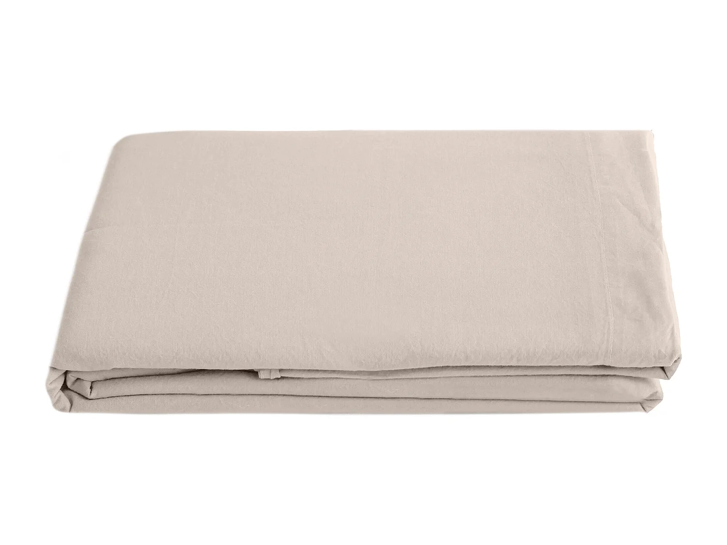 Drap plat lin et coton 270x300 cm collection OPERA beige naturel