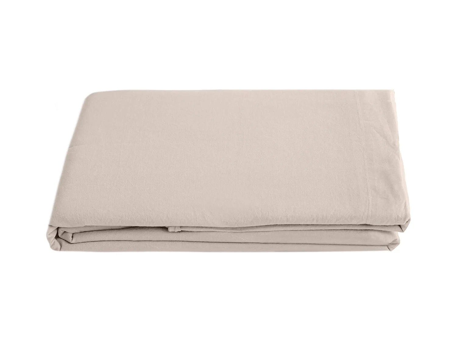 Drap plat lin et coton 270x300 cm collection OPERA beige naturel