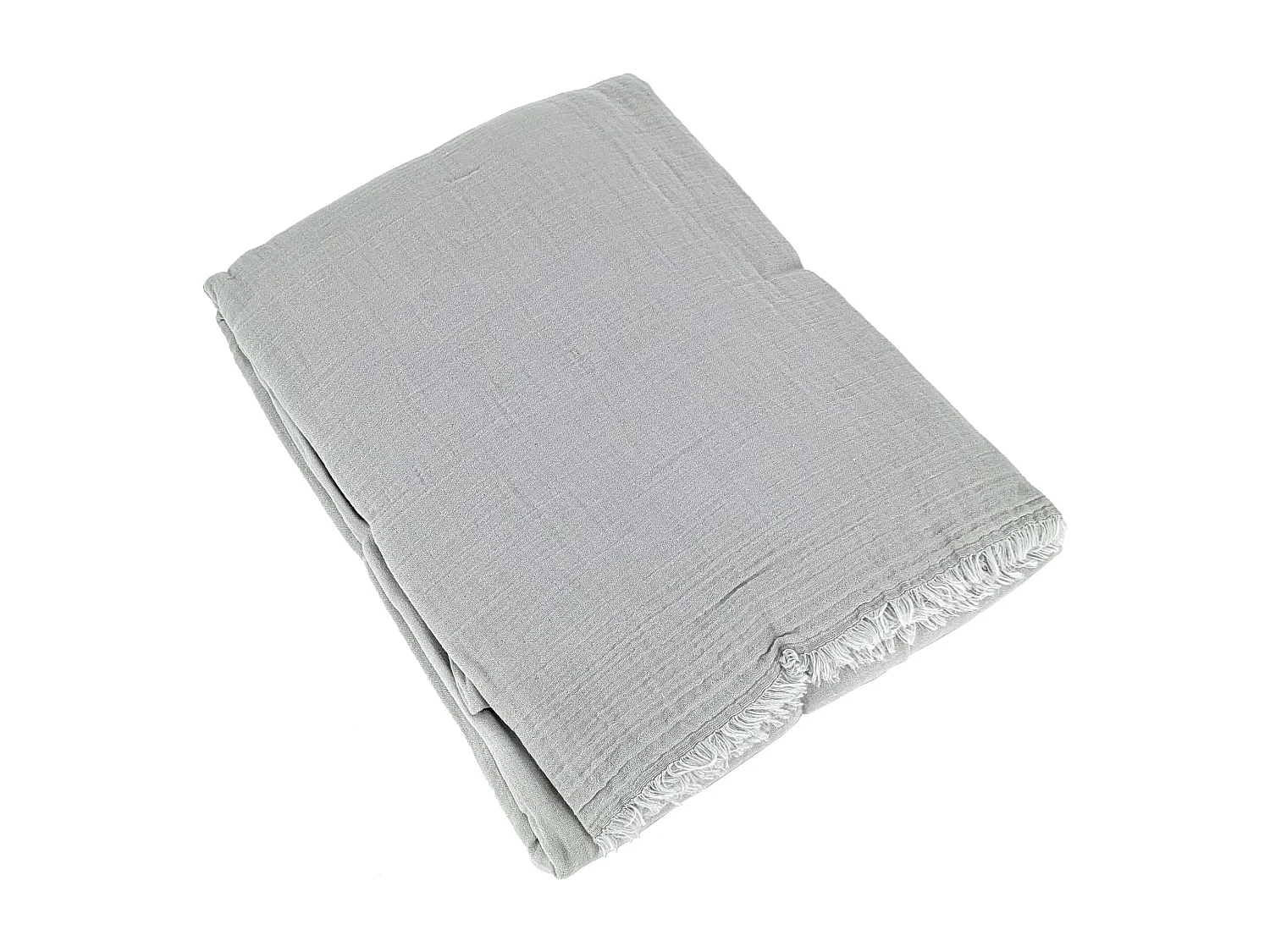 Rideau 140x280 cm 100% mousseline de coton MILOS vert lichen