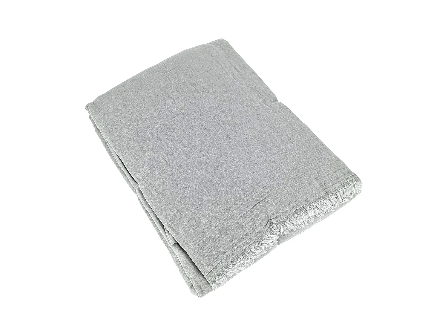 Rideau 140x280 cm 100% mousseline de coton collection MILOS vert lichen