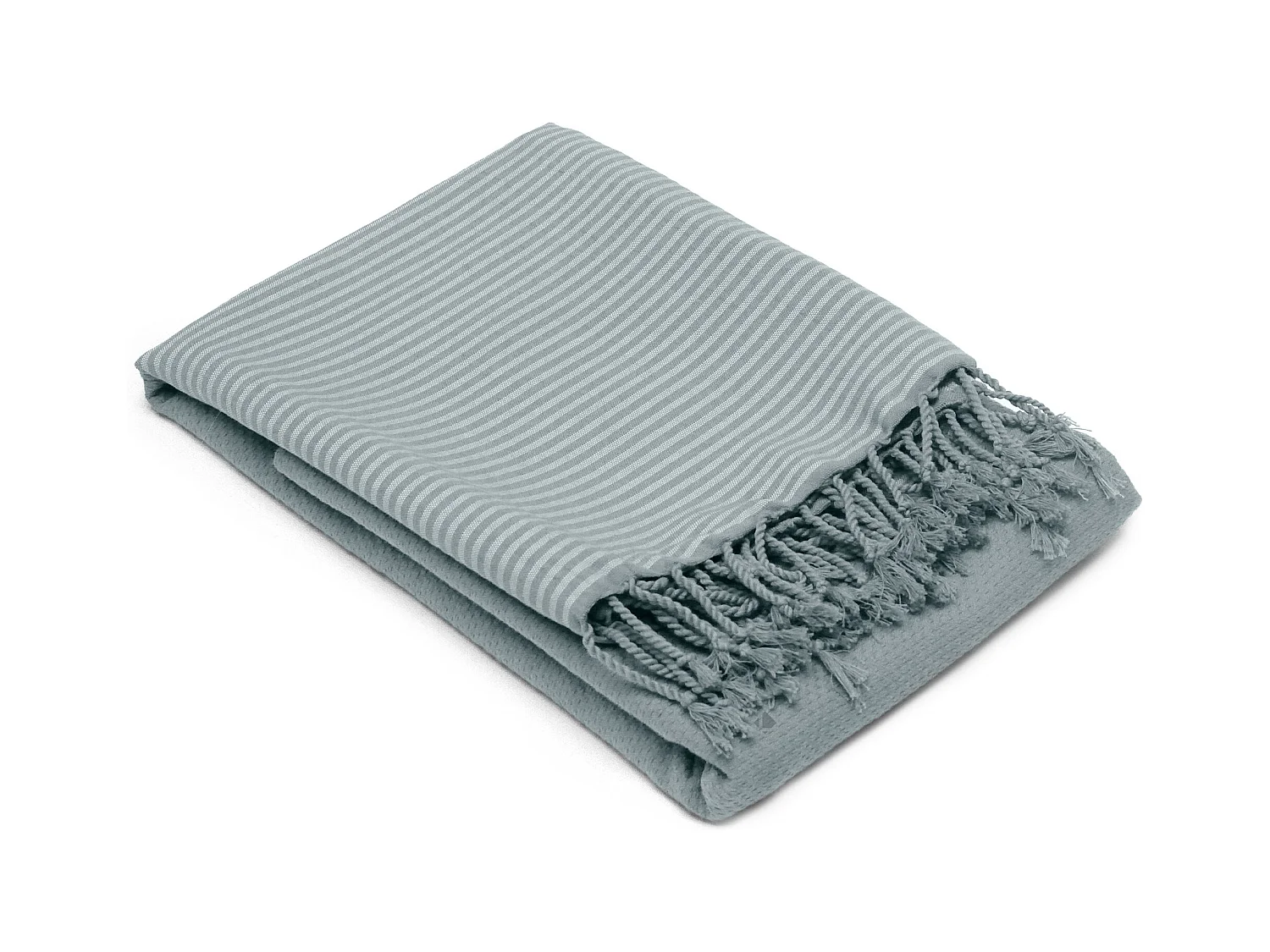 Drap de plage NID D'ABEILLE 100x200 cm coton 230 g/m² vert Lichen