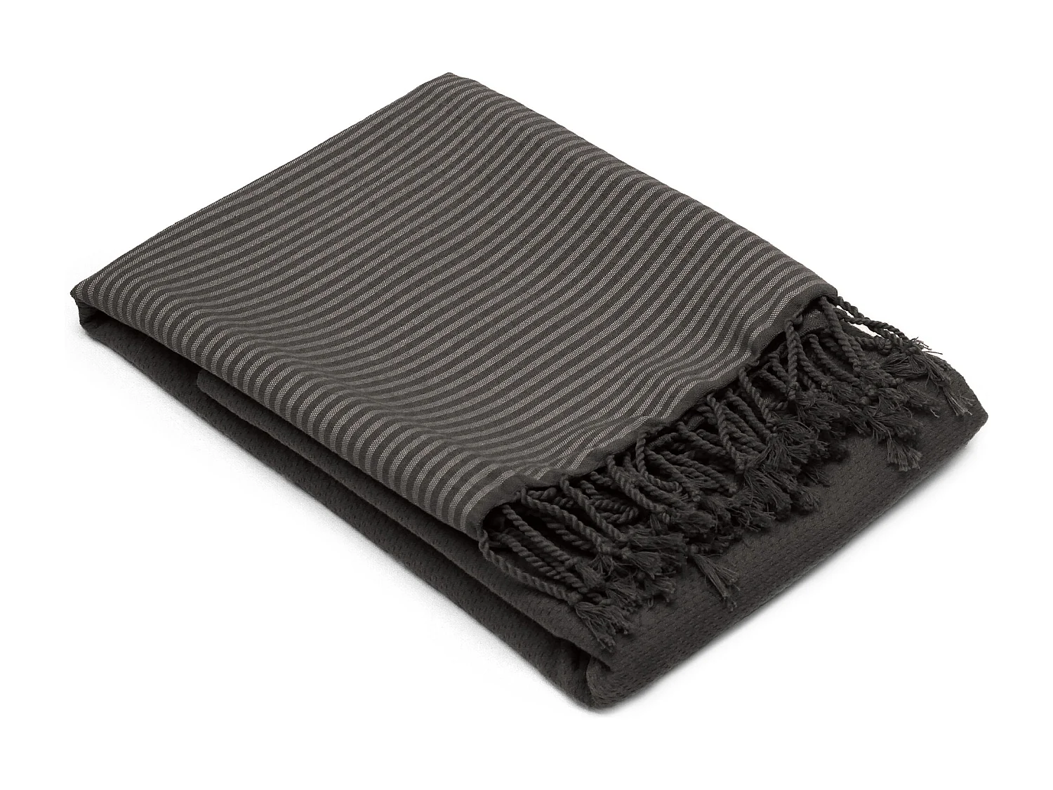 Drap de plage NID D'ABEILLE 100x200 cm coton 230 g/m² vert Sapin