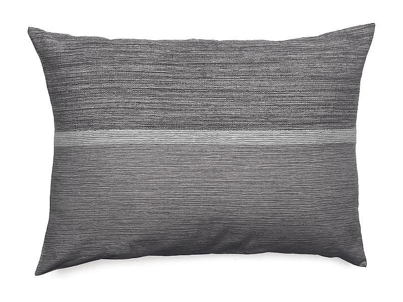 Housse de coussin ZAGORA pur coton 250 g/m² 50x70 cm noir granit