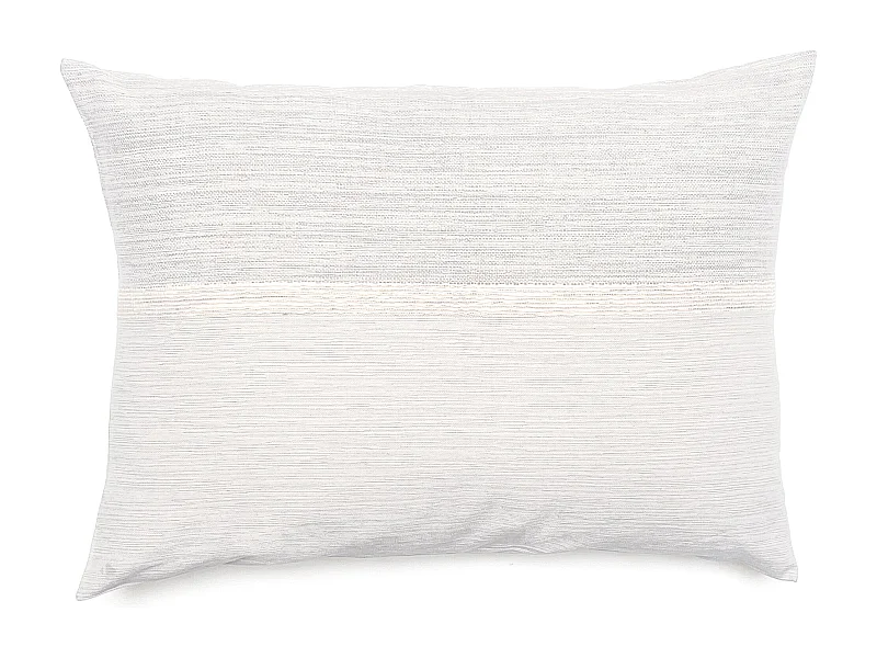 Housse de coussin ZAGORA pur coton 250 g/m² 50x70 cm blanc neige