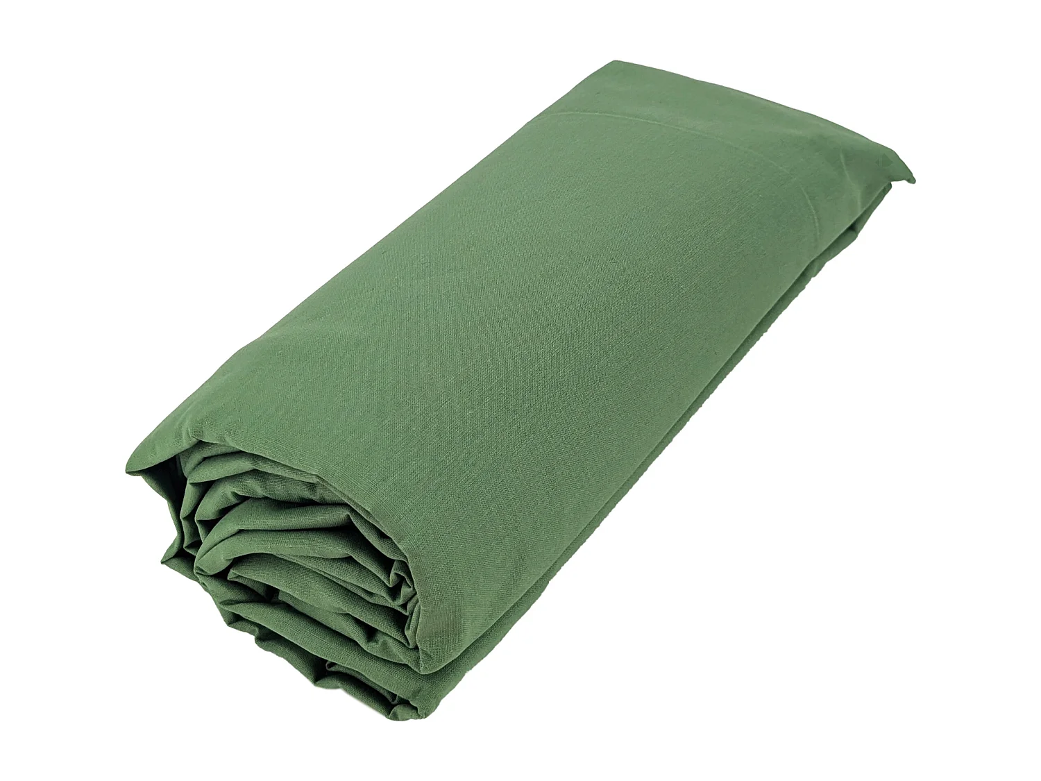 Drap housse 140x190 cm bonnet 40 cm coton ÉVASION Vert fougère