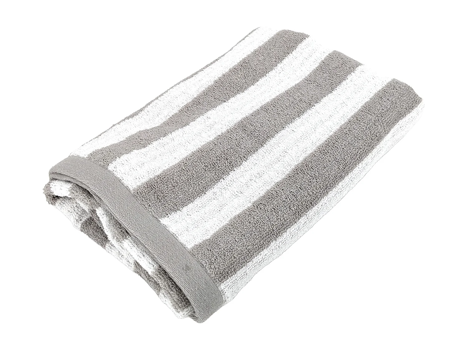 Serviette de toilette 50x100 cm EFFICIENCE STRIPES gris lunar